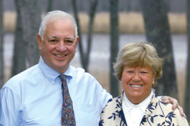 Jackie and Richard Leach ’62 P ’94. Links to their story